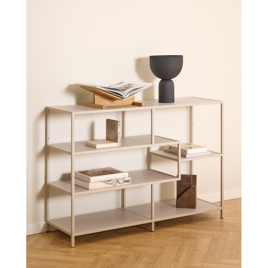 Bibliotecă SARON, 114 x 78 cm, gri