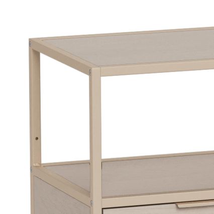 Bibliotecă SARON 114x78 cm gri