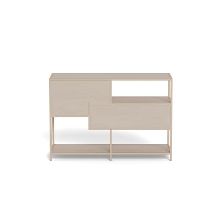 Bibliotecă SARON 114x78 cm gri