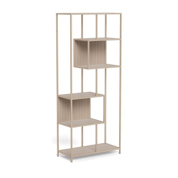 Bibliotecă SARON 77x185 cm, gri