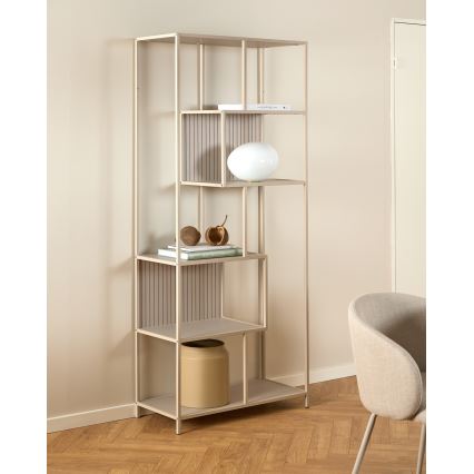 Bibliotecă SARON 77x185 cm, gri