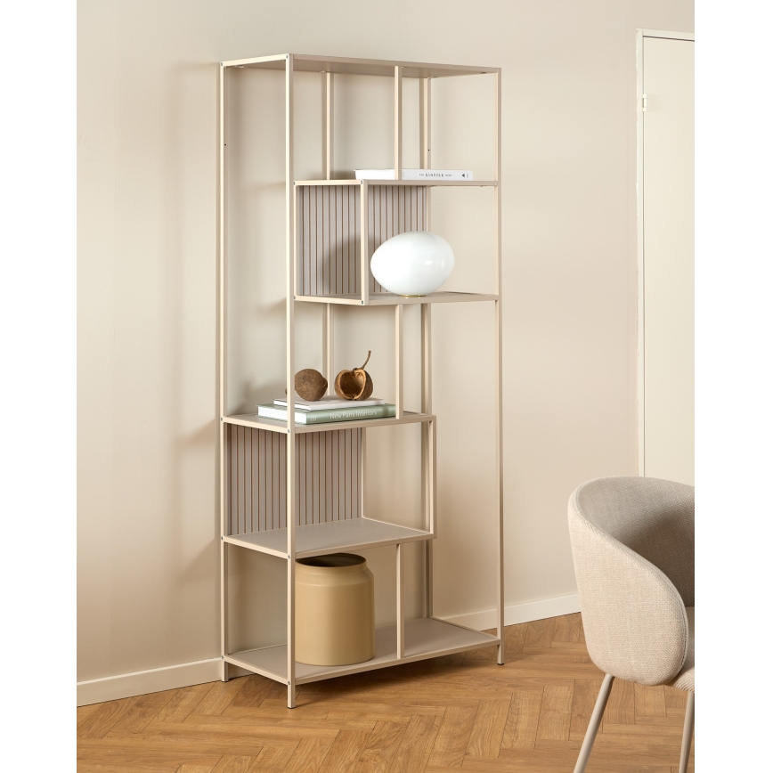 Bibliotecă SARON 77x185 cm, gri