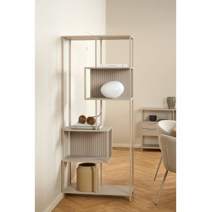 Bibliotecă SARON 77x185 cm, gri