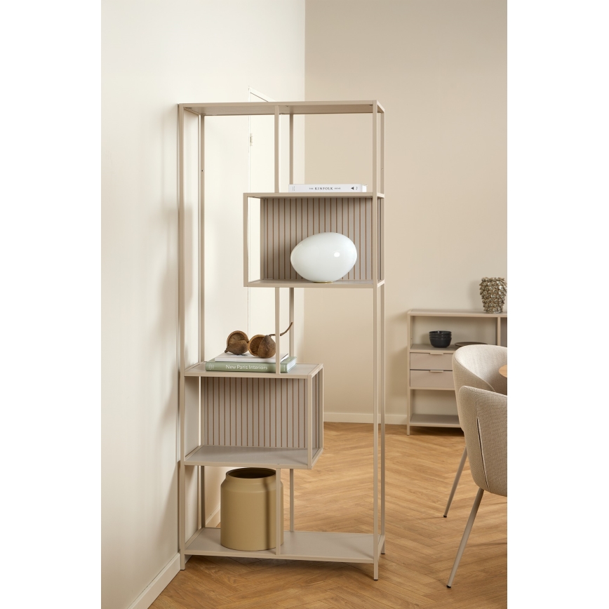 Bibliotecă SARON 77x185 cm, gri