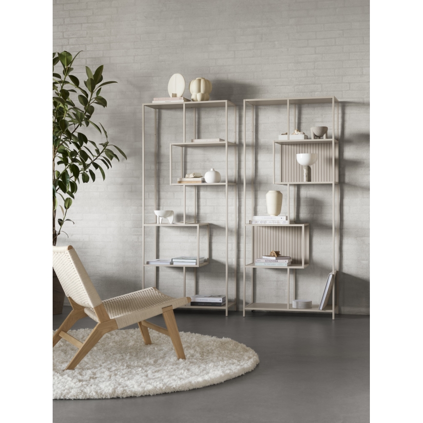 Bibliotecă SARON 77x185 cm, gri