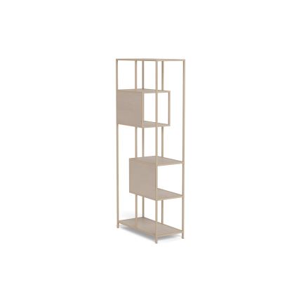 Bibliotecă SARON 77x185 cm, gri