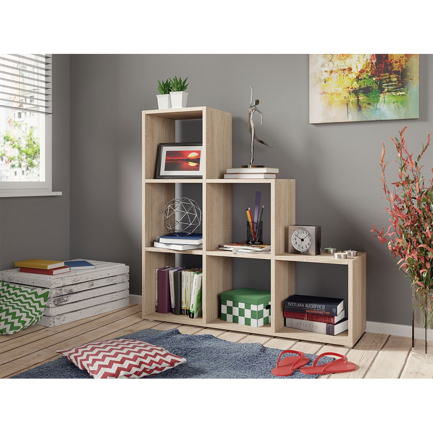 Bibliotecă TRIO 108x105 cm maro