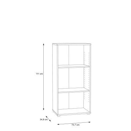 Bibliotecă URAN, stejar Artisan