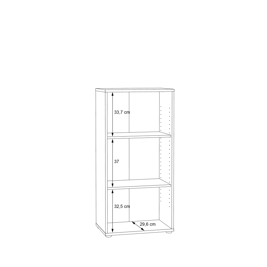 Bibliotecă URAN, stejar Artisan