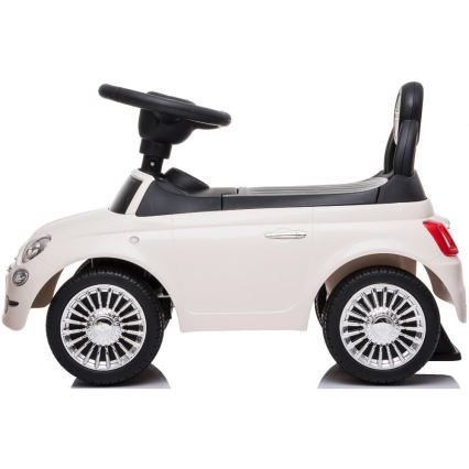 Bicicletă fără pedale Fiat 500 crem
