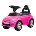 Bicicletă fără pedale Fiat 500 roz