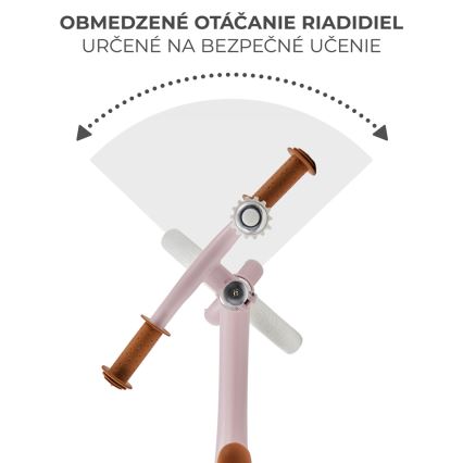 Bicicletă fără pedale KINDERKRAFT FLY PLUS Powder pink