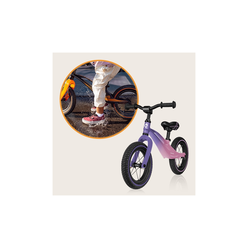 Bicicletă fără pedale Lionelo BART AIR mov/roz