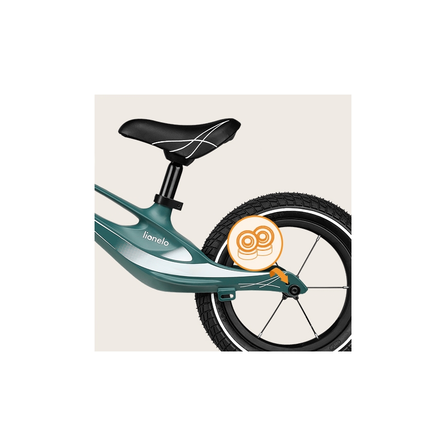 Bicicletă fără pedale Lionelo BART AIR verde