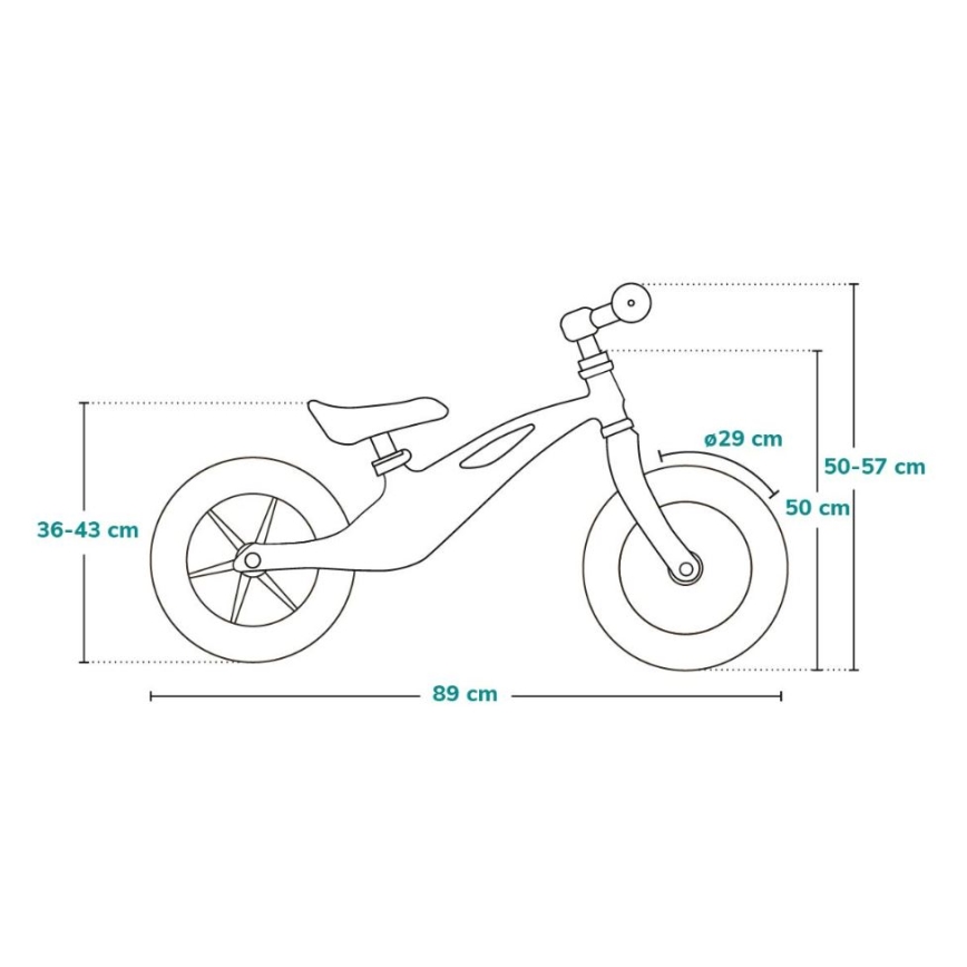 Bicicletă fără pedale Lionelo BART TOUR gri/galben