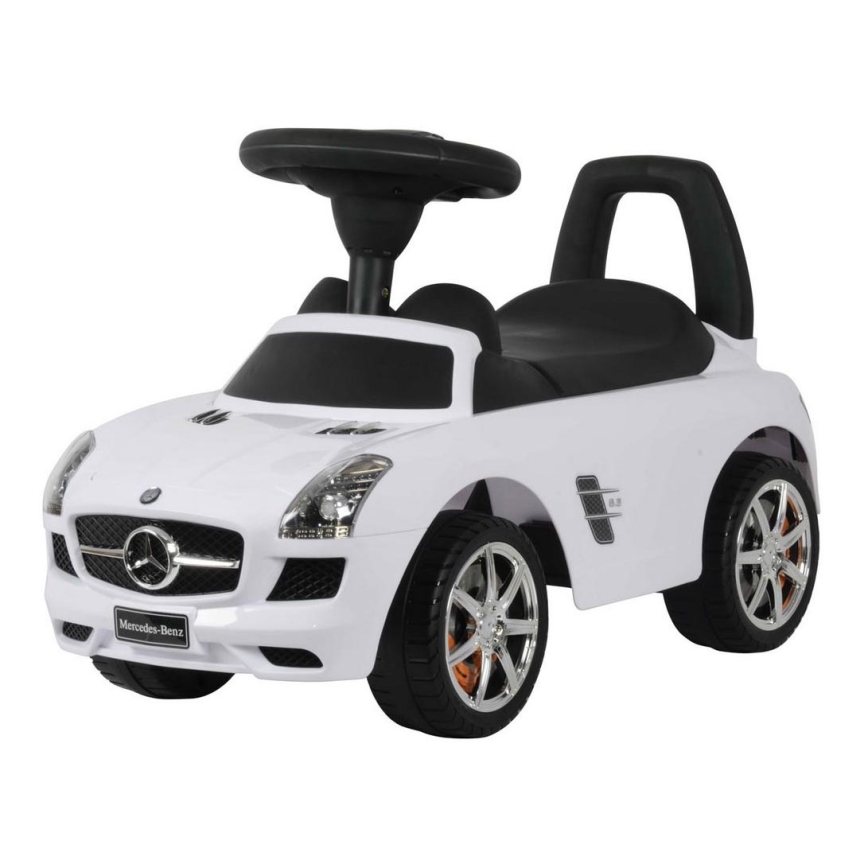 Bicicletă fără pedale Mercedes albă/neagră