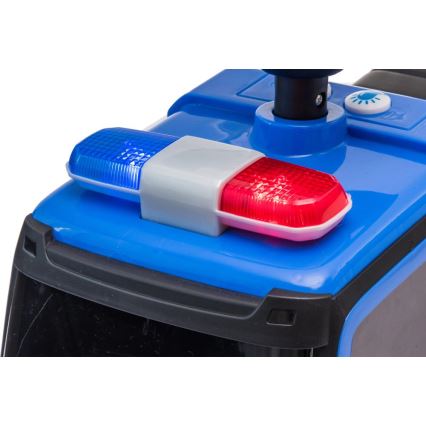 Bicicletă fără pedale Mercedes C-Class mașină de poliție, albastru