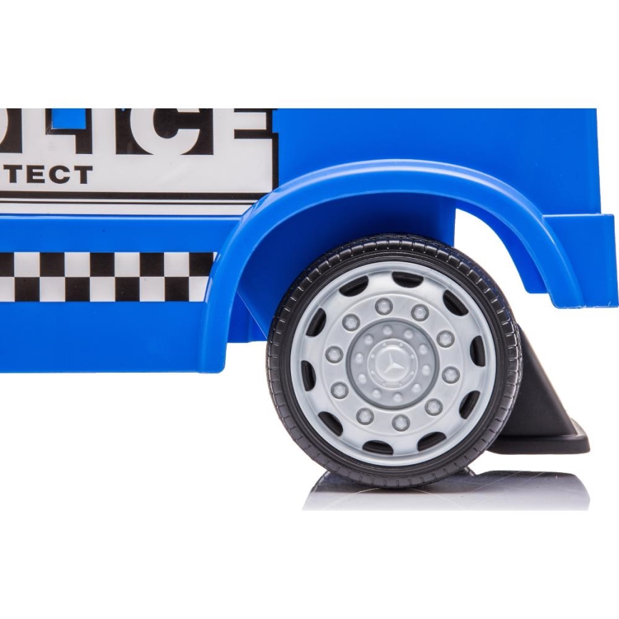 Bicicletă fără pedale Mercedes C-Class mașină de poliție, albastru