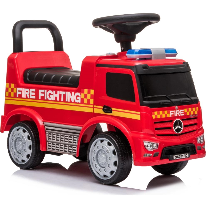 Bicicletă fără pedale Mercedes C-Class mașină de pompieri, roșu