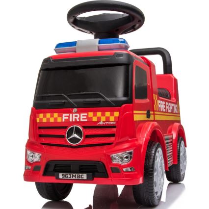Bicicletă fără pedale Mercedes C-Class mașină de pompieri, roșu