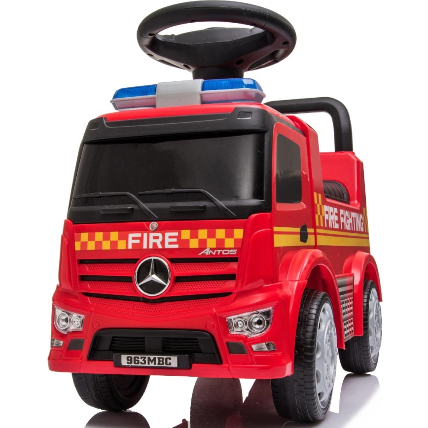 Bicicletă fără pedale Mercedes C-Class mașină de pompieri, roșu