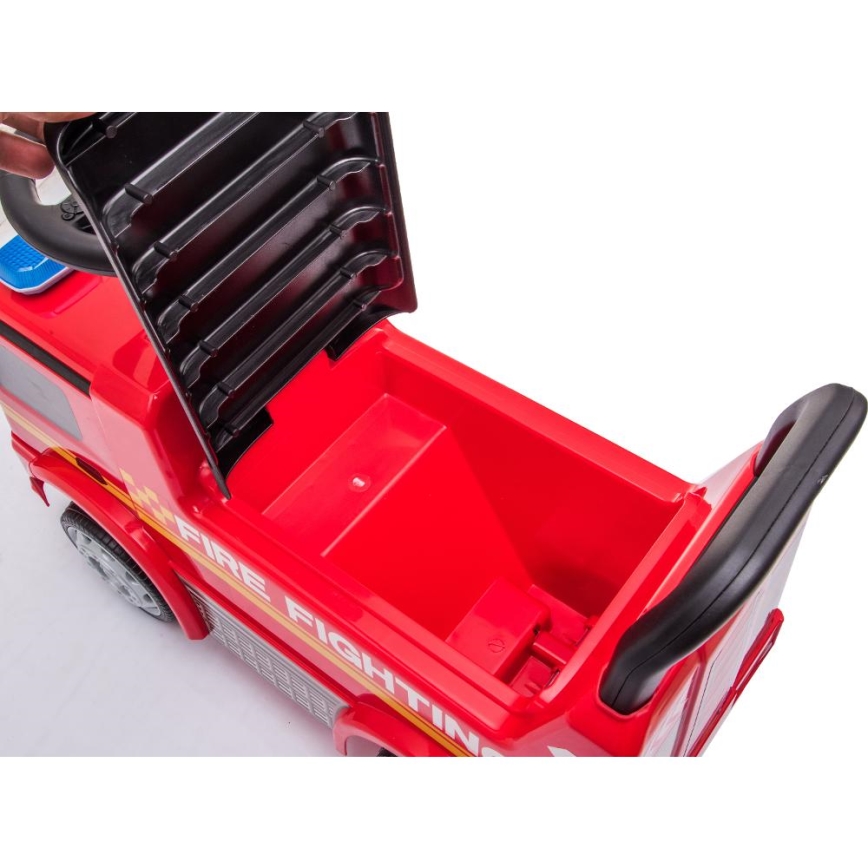 Bicicletă fără pedale Mercedes C-Class mașină de pompieri, roșu