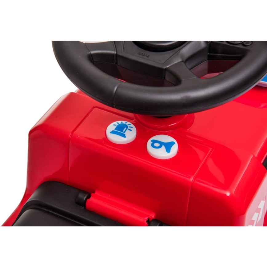 Bicicletă fără pedale Mercedes C-Class mașină de pompieri, roșu