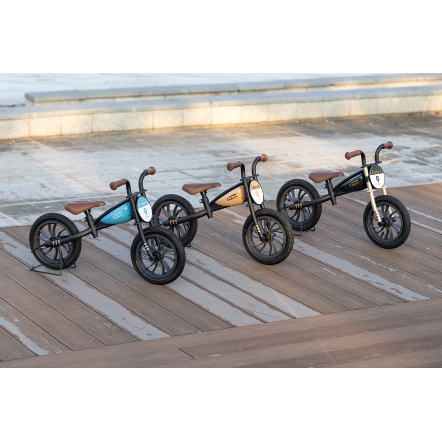 Bicicletă fără pedale QPlay FEDURO negru/bej