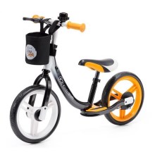 Bicicletă fără pedale SPACE neagră/portocalie KINDERKRAFT