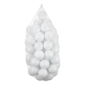 Bile din plastic 50 buc. d. 7 cm alb
