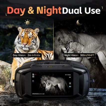 Binoclu cu vedere nocturnă 6x25, cu baterie de 4000 mAh