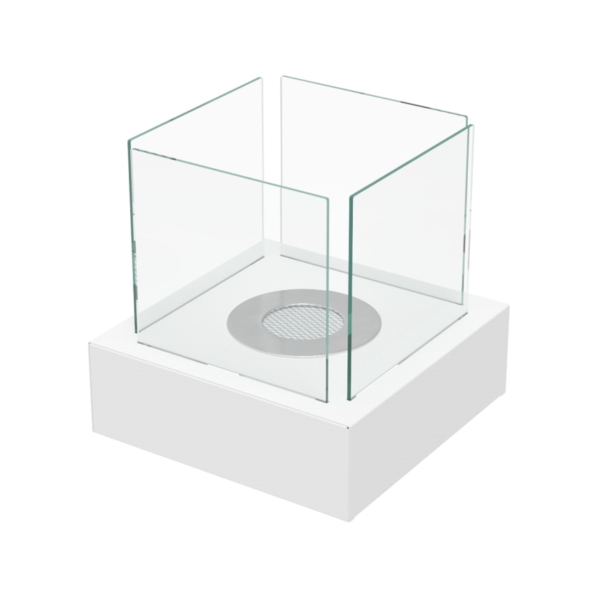 Kratki - Șemineu BIO 30,3x30 cm 1kW alb