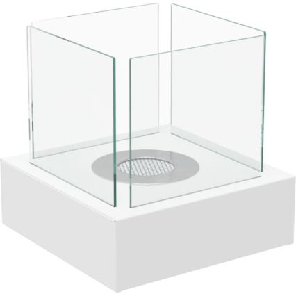 Kratki - Șemineu BIO 30,3x30 cm 1kW alb