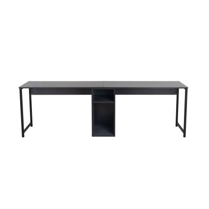 Birou CLARO 240x60 cm antracit/negru