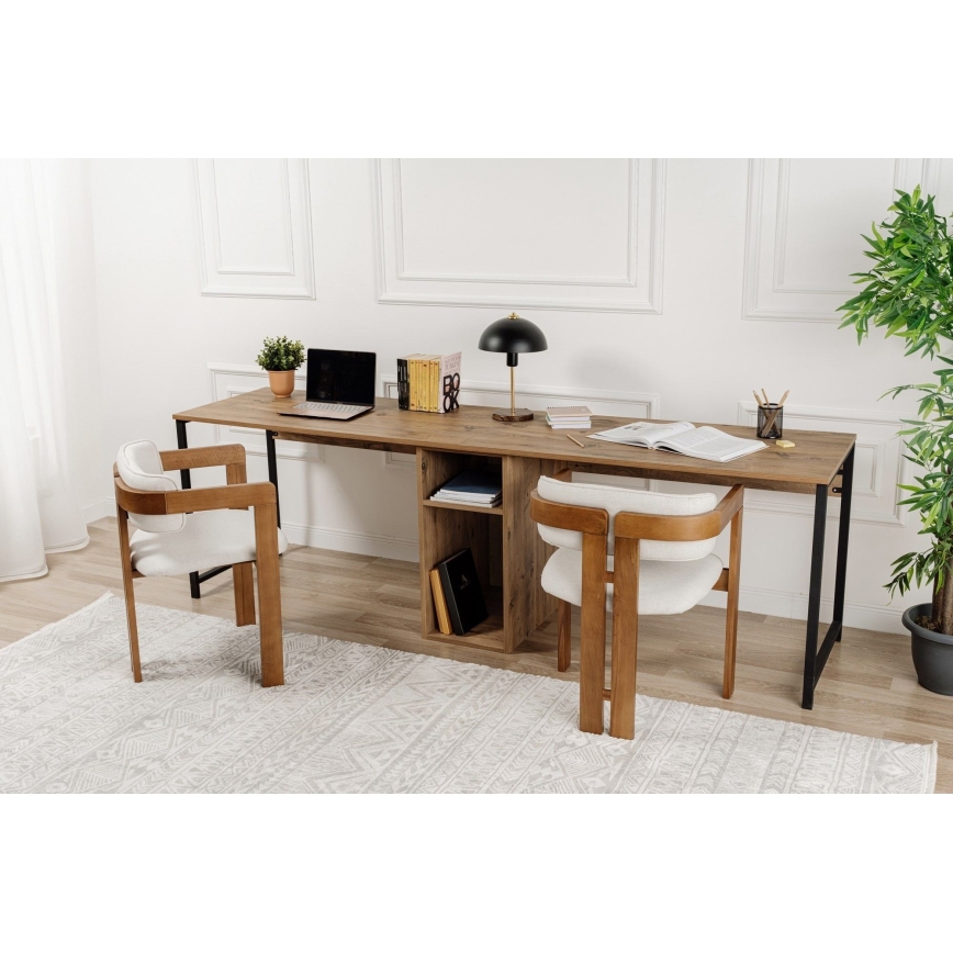 Birou CLARO 240x60 cm pin/negru