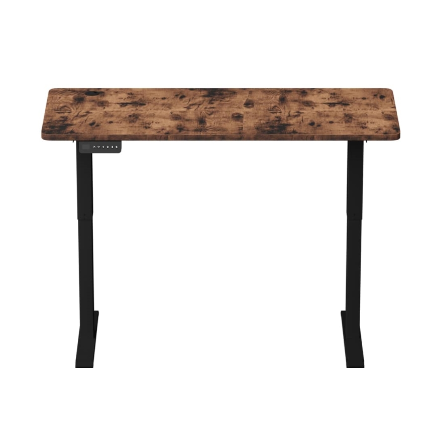 Birou cu înălțime reglabilă LEVANO 140x60 cm lemn/negru