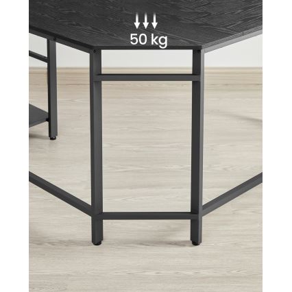 Birou de colț SOLEA, negru