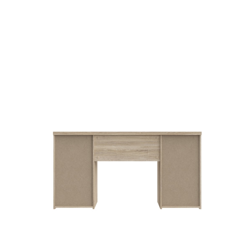 Birou de scris ARENO alb/stejar sonoma