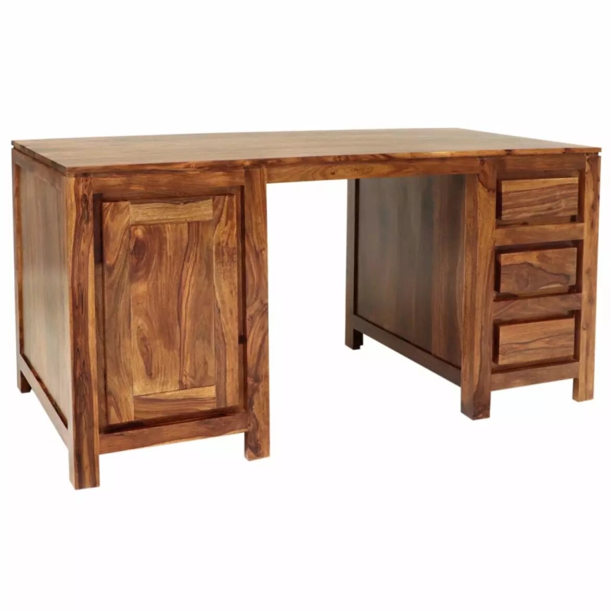 Birou GANI 160x80 cm lemn masiv/palisandru