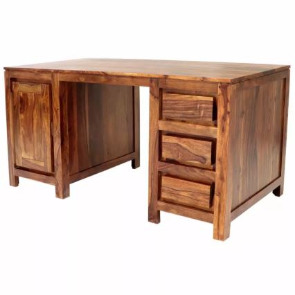 Birou GANI 160x80 cm lemn masiv/palisandru