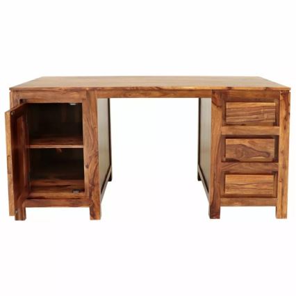 Birou GANI 160x80 cm lemn masiv/palisandru