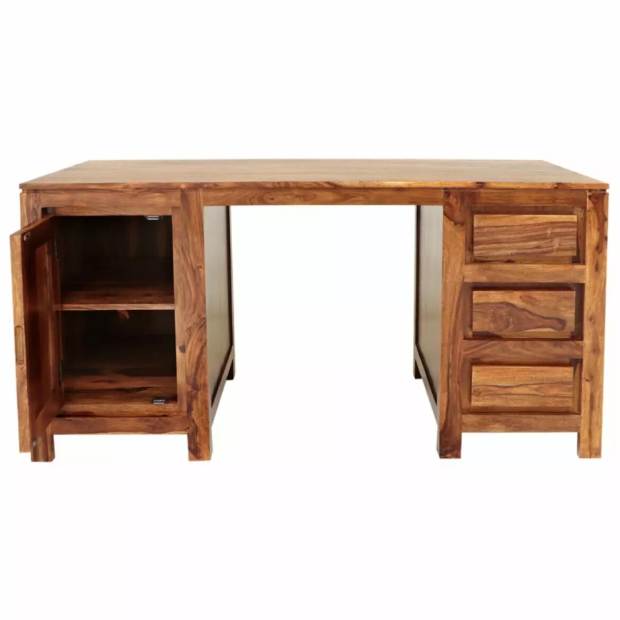 Birou GANI 160x80 cm lemn masiv/palisandru