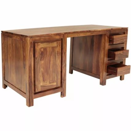 Birou GANI 160x80 cm lemn masiv/palisandru