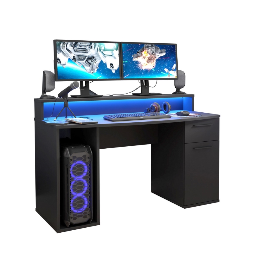 Birou iluminat IVAR, negru