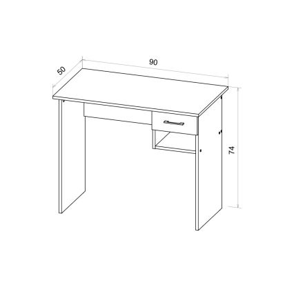 Birou RICO din stejar Artisan