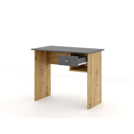 Birou RICO, stejar artisan/gri