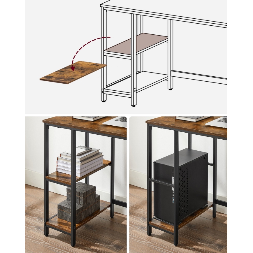 Birou SOLEA maro/negru