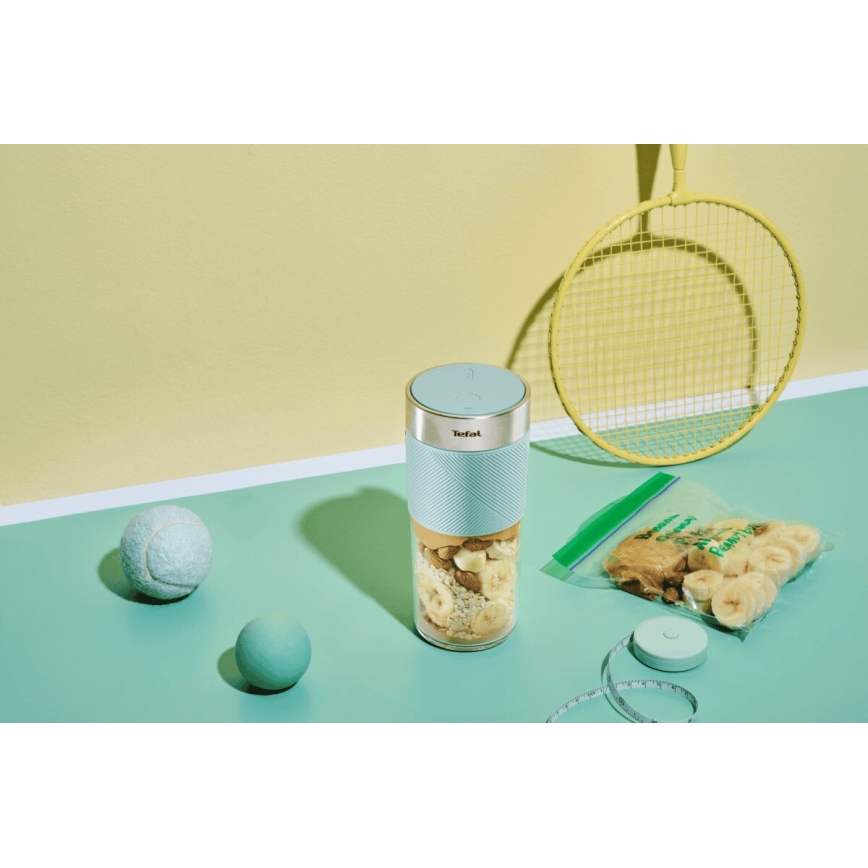 Blender portabil Tefal BLENDFORCE 50W/5V 1200 mAh verde-mentă