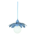 Bohemia-Design - Candelabru pe cablu 1xE27/60W/230V albastru