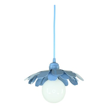 Bohemia-Design - Candelabru pe cablu 1xE27/60W/230V albastru
